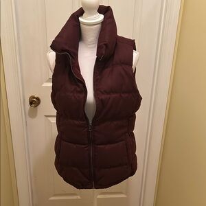 Old Navy Maroon Puffer Vest